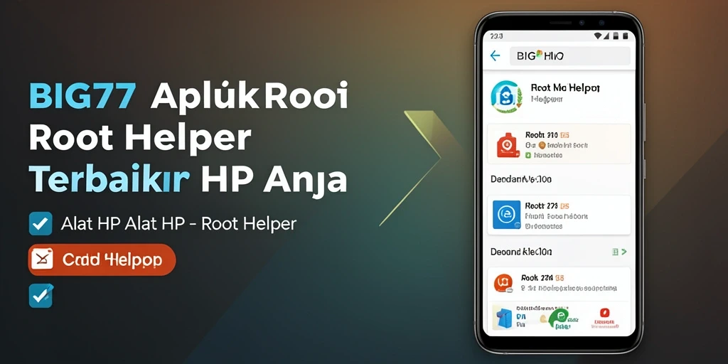 Tampilan antarmuka aplikasi Root Helper yang sederhana dan efektif.
