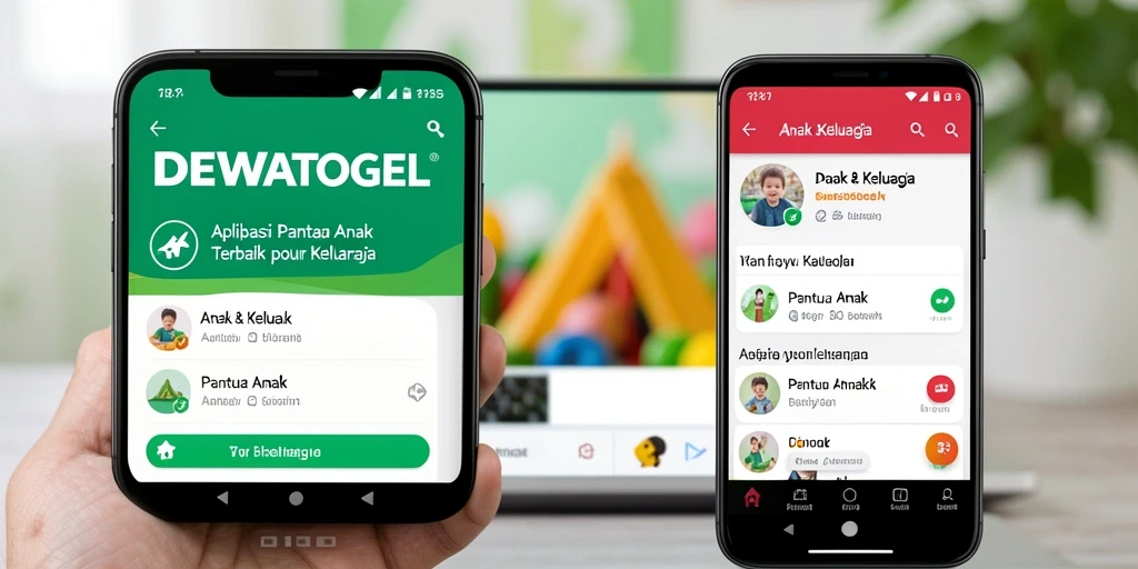 Antarmuka DEWATOGEL yang user-friendly untuk Pantau Anak.